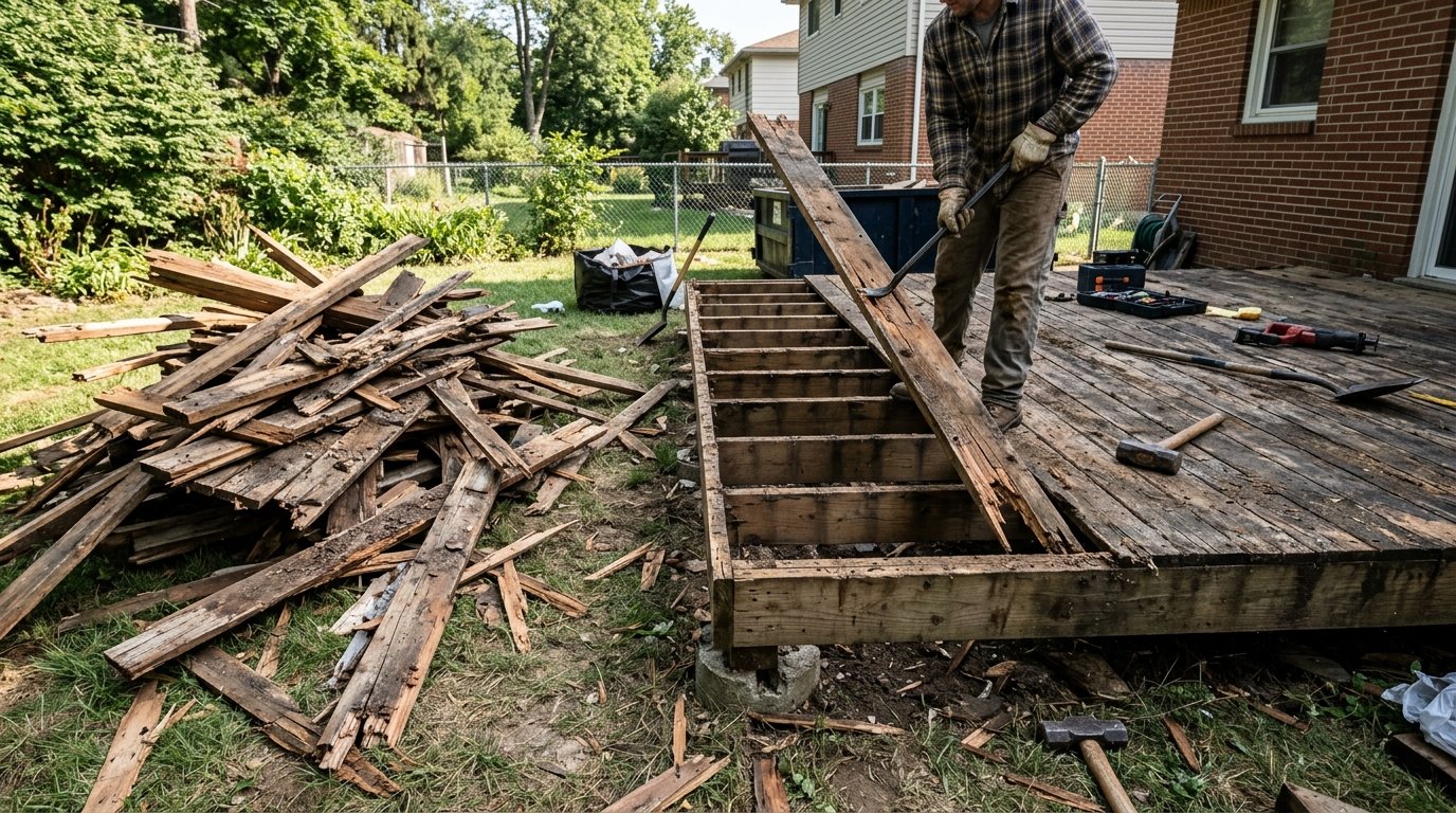 Professional Deck Demolition Crew in Fort Wayne